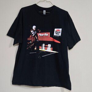 Devil May Cry Dante Vintage Shirt Pizza Graphic T-Shirt Anime Mens 2XL